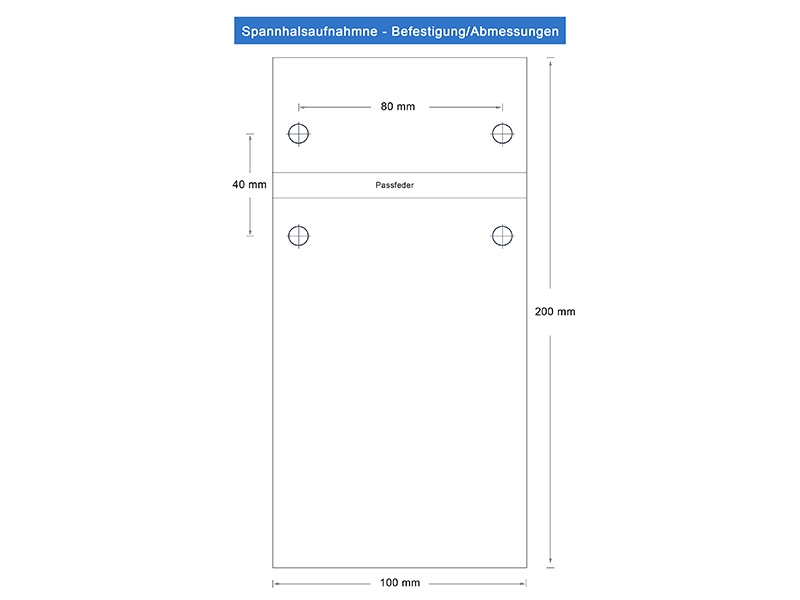 Universal Spannhalsaufnahme fr 60 mm Spannhals